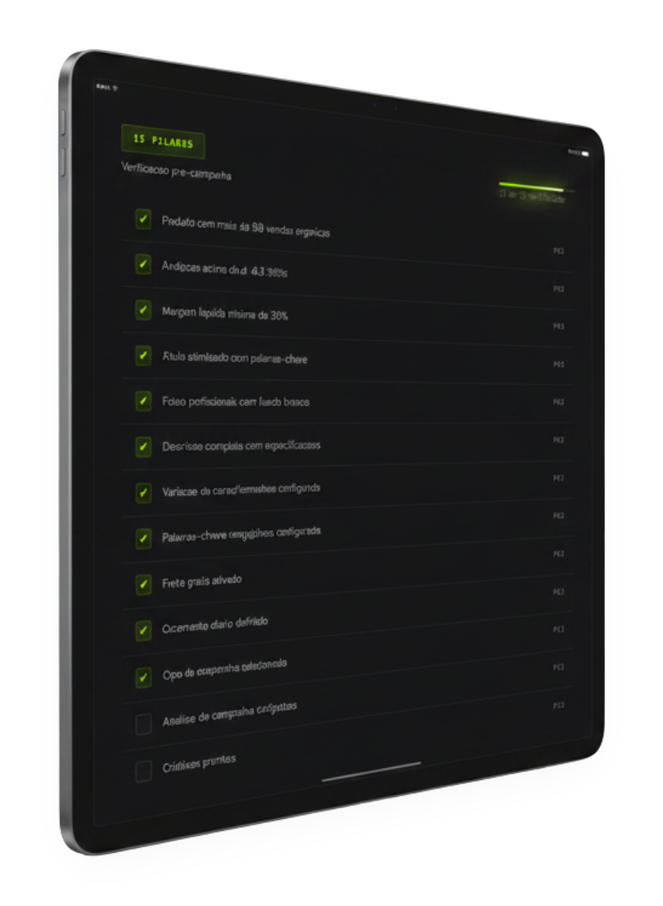 Checklist 15 Pilares